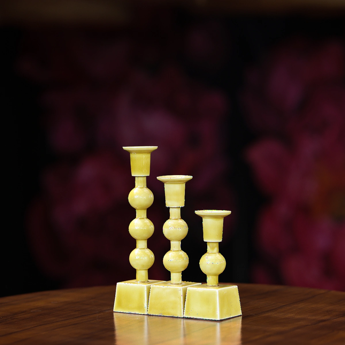 Tranquil Tri-Stand - The Lemon Green Candle Trio