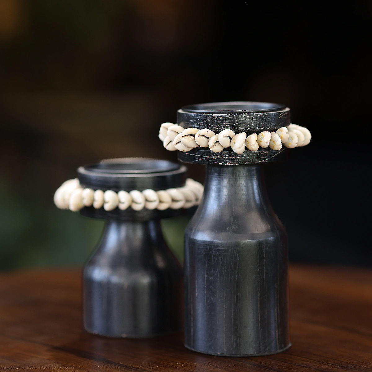 Twin Flames (Black Candle Stands)